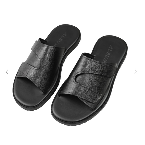 NEW Album Cataviña Leather Sandals Mens 12 Black Surf Surfboards main image 4